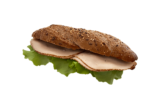 Vollkorn Brot, Schinken Salat
