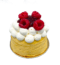 Vanille cheesecake Himbeere Marmelade