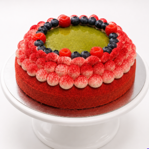 Red velvet cheesecake Pistazie