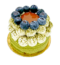 Matcha cheesecake Haselnuss Heidelbeere