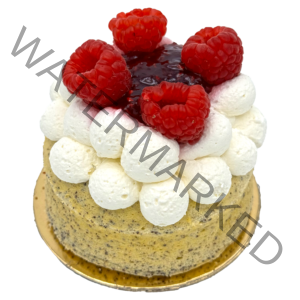 Mohn cheesecake Himbeere Marmelade